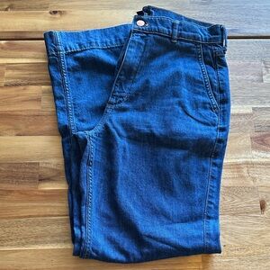 J. Crew Size 27 Flare & Wide Leg Jeans in Deep Blue